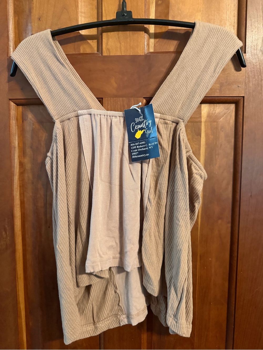 POL Beige Ribbed Tank Top - Picture 5 of 5